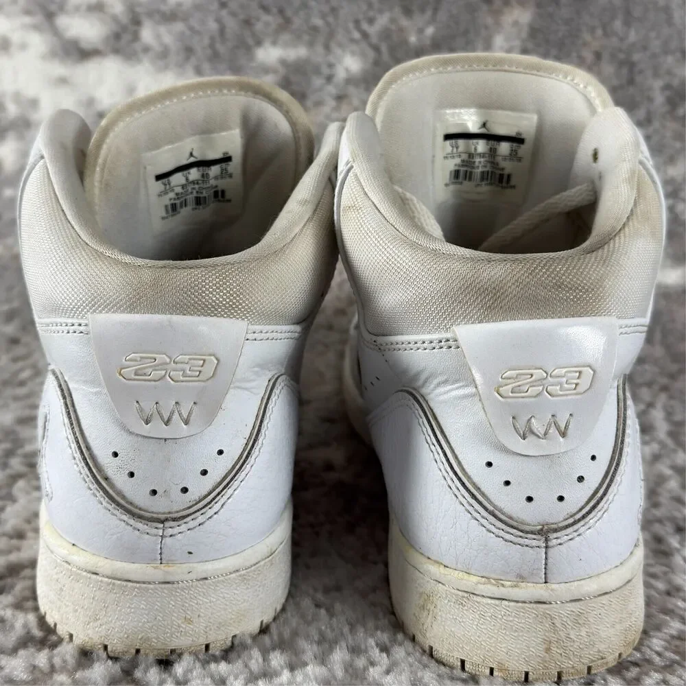 Nike Air Jordan 1 Flight 2 Boys Sz 7Y White 631784-111 Basketball Shoes Sneakers